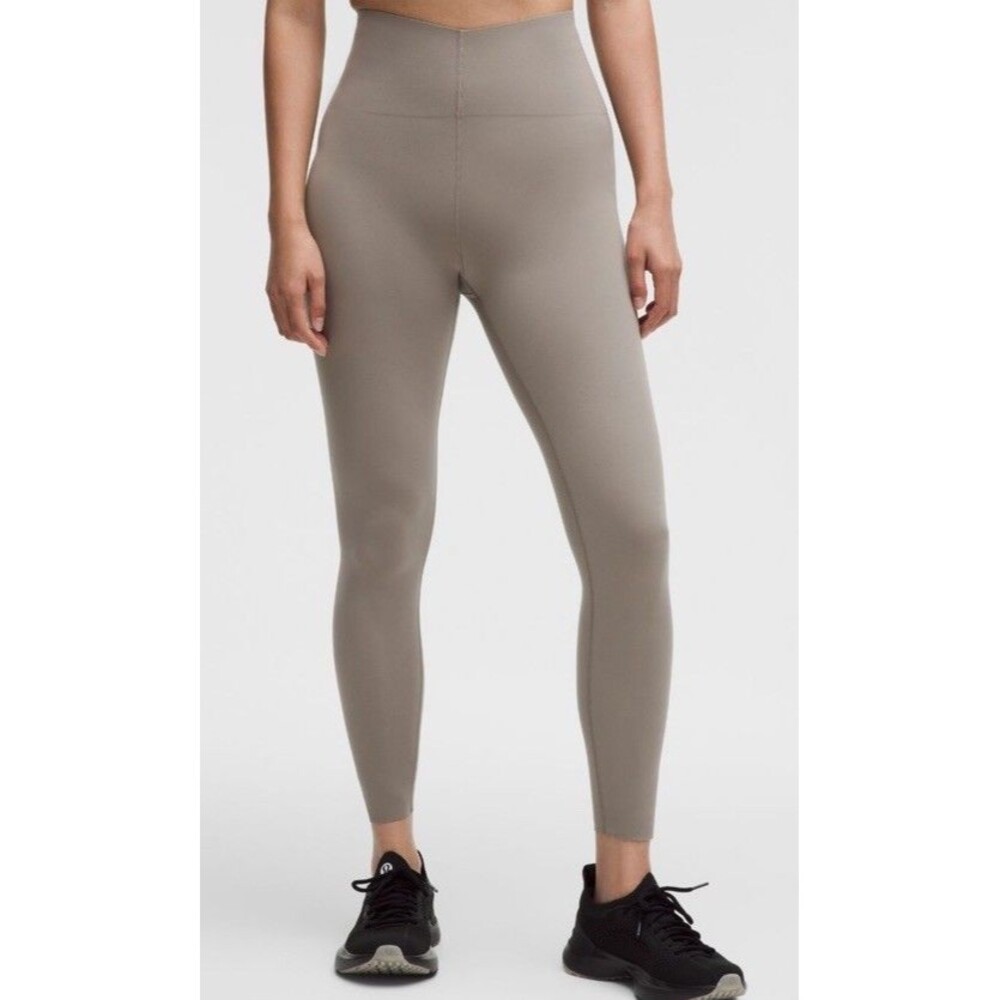 Lululemon Glow Up SHR Tight 25" Warm Ash Grey Women's Size 10 Legging Sport NEW